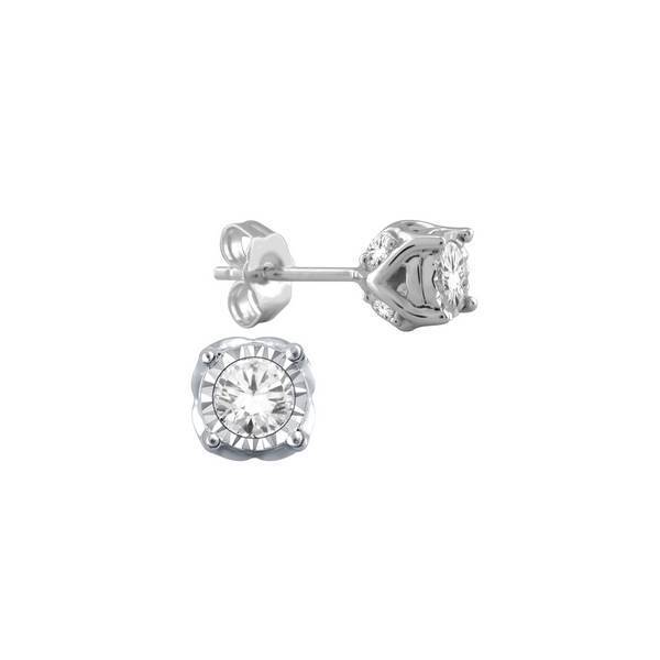10k white gold 0.50 ctw Diamond Stud Earrings