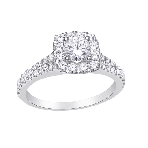 14K yellow gold 2.10 CTw DIAMOND ENGAGEMENT RING