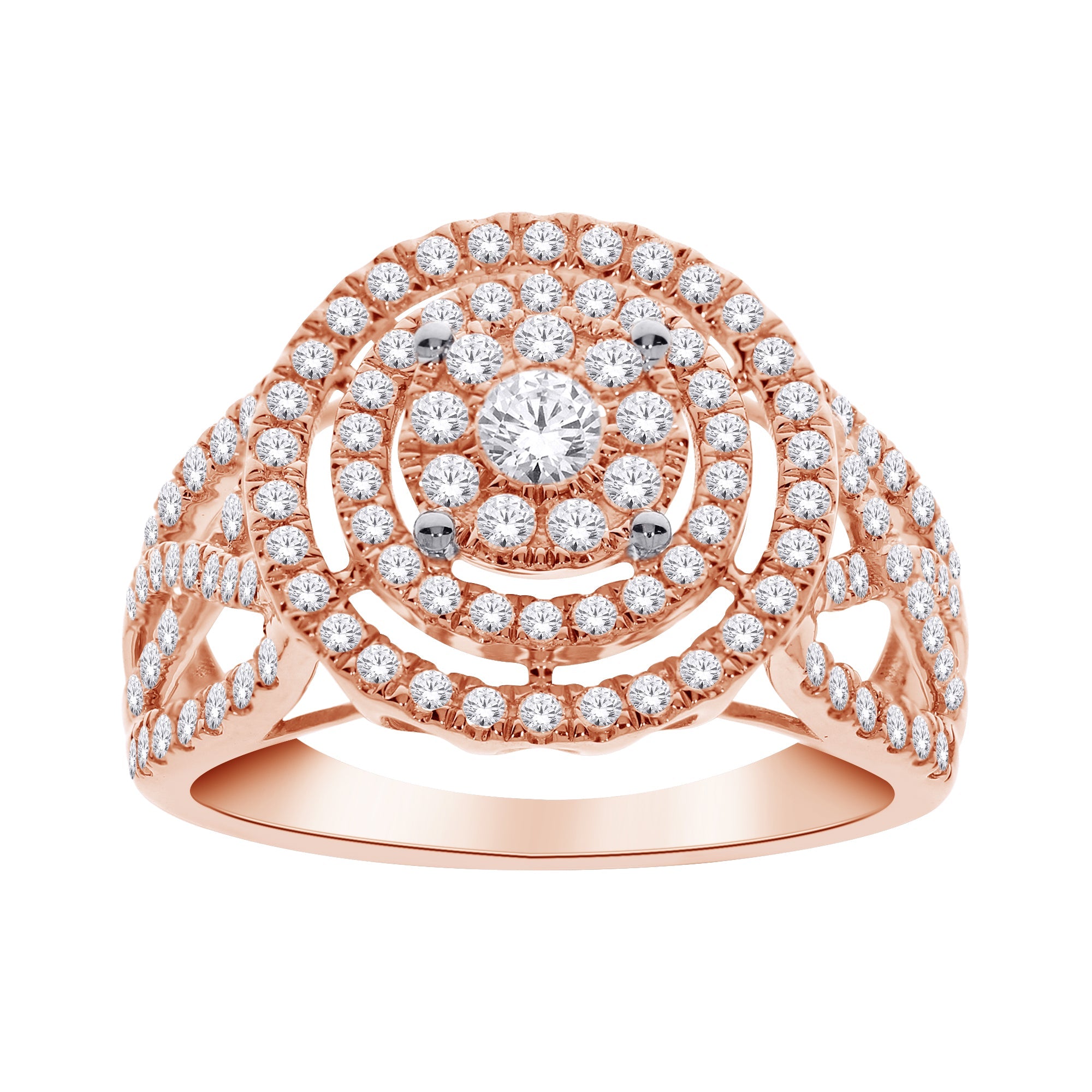 10K Rose Gold 1.00 ctw Round Diamond – Paramount Jewelers