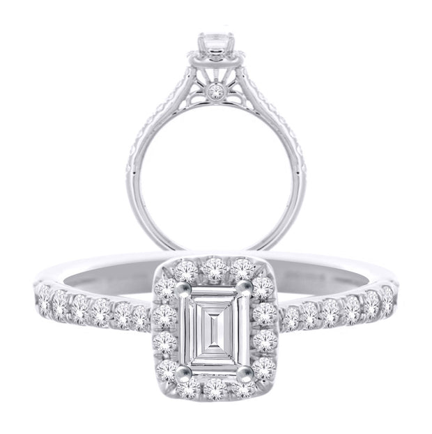 14K white gold 1.00 CTw DIAMOND FASHION RING