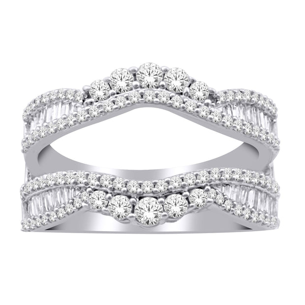 14K WHITE GOLD 1.00 CTW DIAMOND RING guard