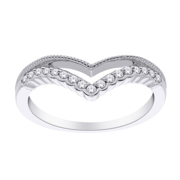 10K white gold 0.20 CTw DIAMOND anniversary BAND