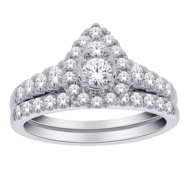 14K ROSE GOLD 1.00 CTW DIAMOND BRIDAL SET