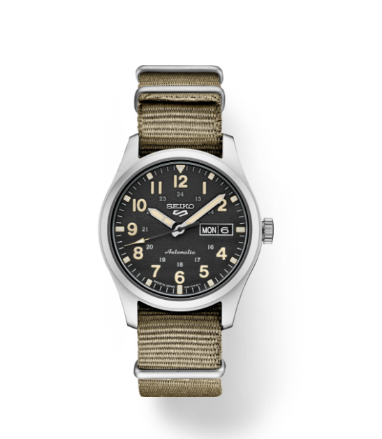 SEIKO 5 SPORTS SS AUTO BLK DIAL