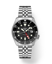 Seiko 5 Sports SS Automatic GMT Black Dial