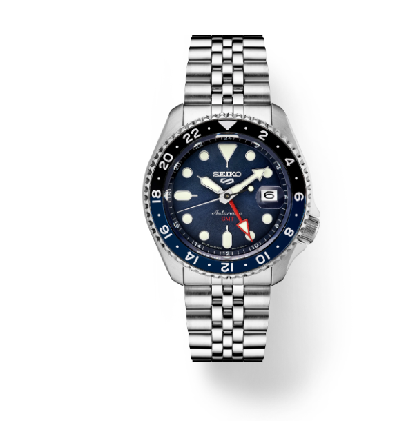 Seiko 5 Sports SS Automatic GMT Blue Dial
