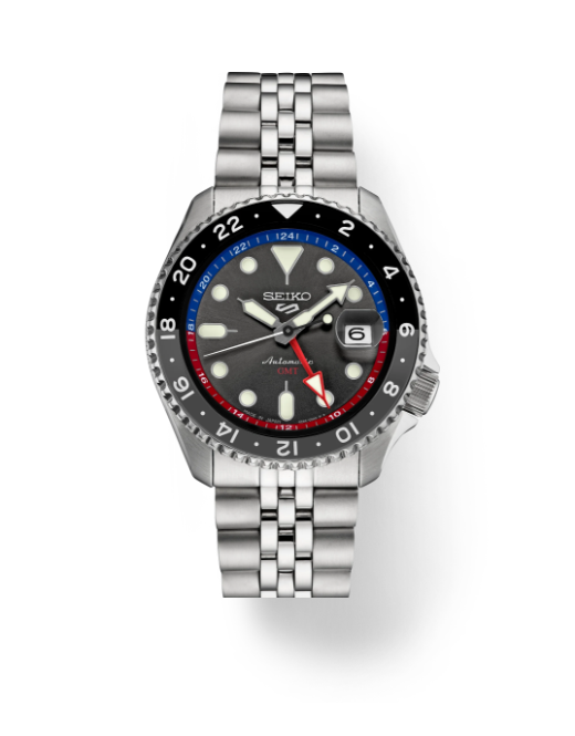 Seiko 5 Sports SS AUTOMATIC GMT CHARCOAL DIAL