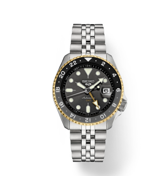 Seiko black dial automatic watch deals