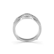14k White Gold Ring 1/3 ctw diamond ring Guard