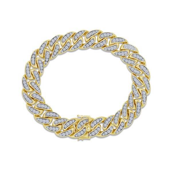 10k Yellow Gold 4.75 ctw Diamond Miami Cuban Bracelet