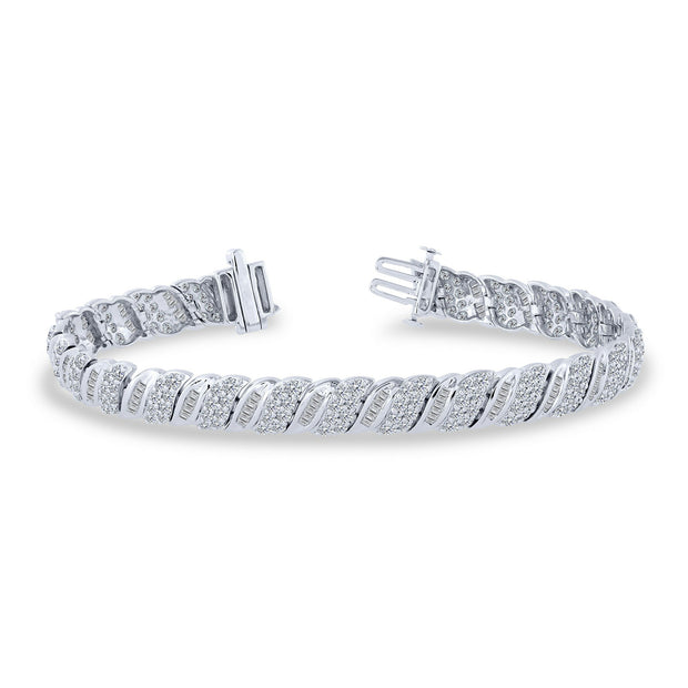 Silver 5.00 Ctw Fashion Bracelet