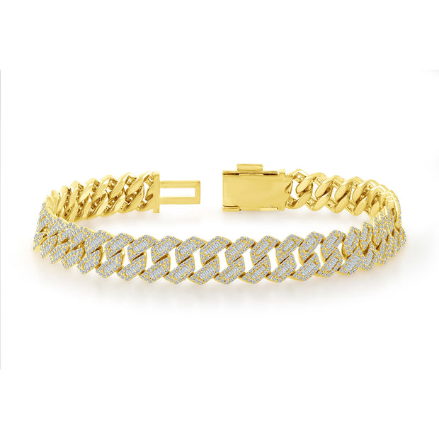 10k Yellow Gold Diamond Fashion Bracelet