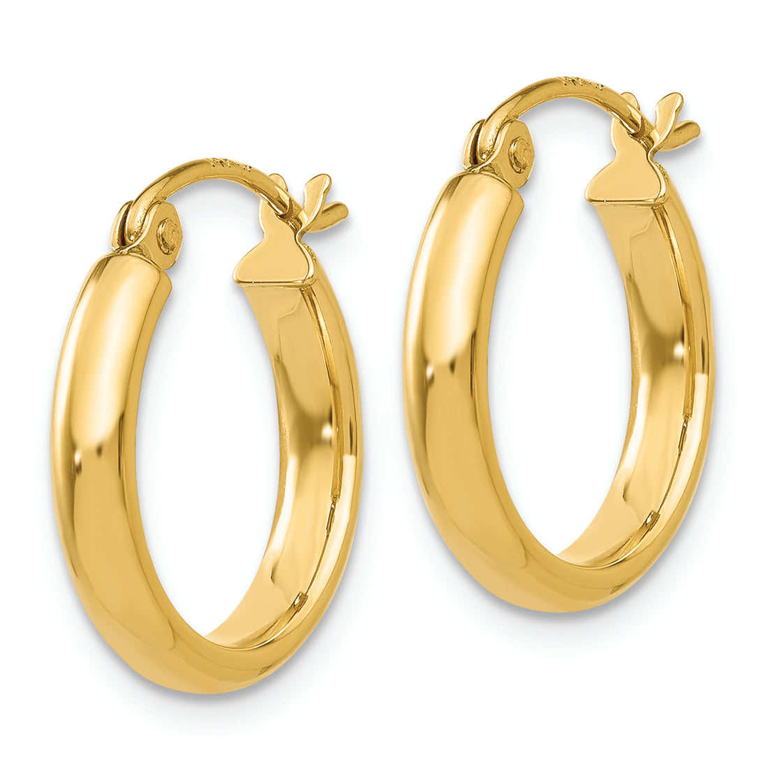 14K Polished Hoop Earring