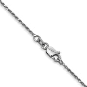 14k WG 1.15mm 18in D/C Machine-made Rope Chain