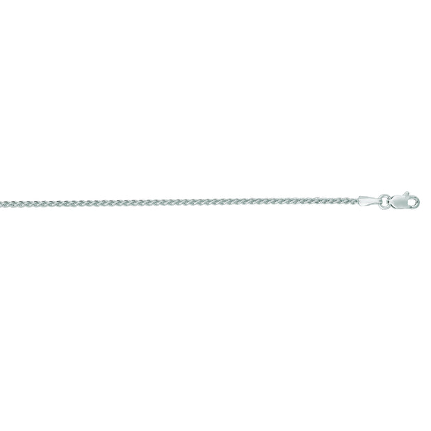 14K Gold 1.5mm 24in Round Wheat Chain