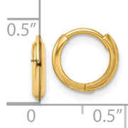 14k Polished Hinged Hoop Earrings