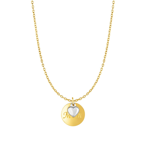 10K yellow gold Gold Mom Necklace