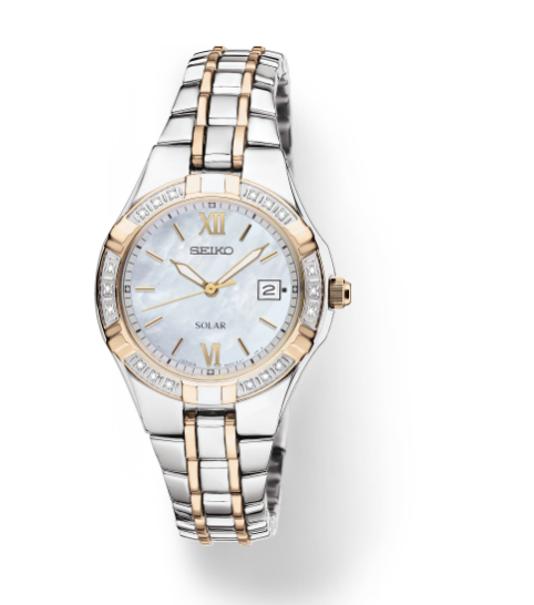 Diamonds SS Solar Mother of Pearl Dial